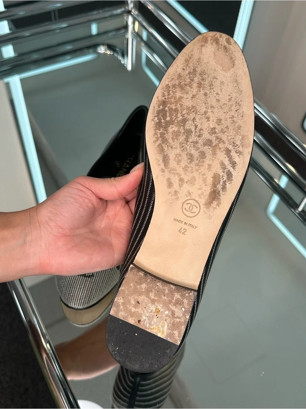 Chanel Pinstripe Loafer